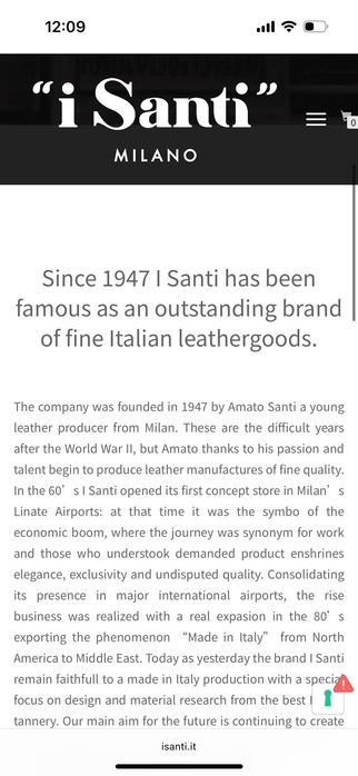 Кожена чанта “ i santi” Milano