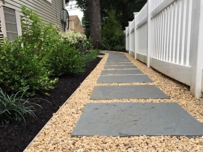 Мраморная галька для территории