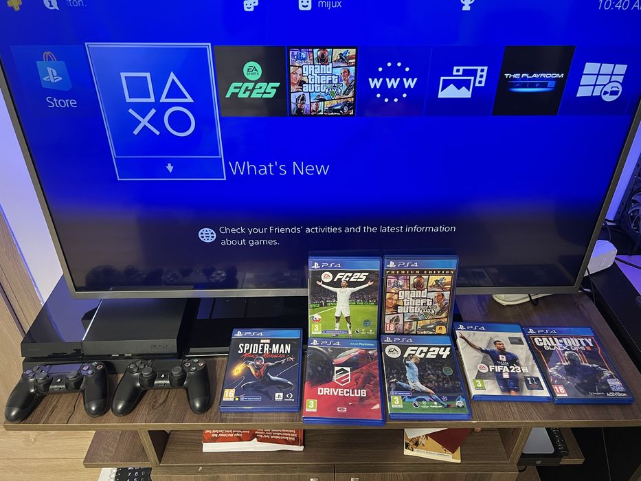 PS4 Playstation 4 normal 512gb 2 manete 7 jocuri