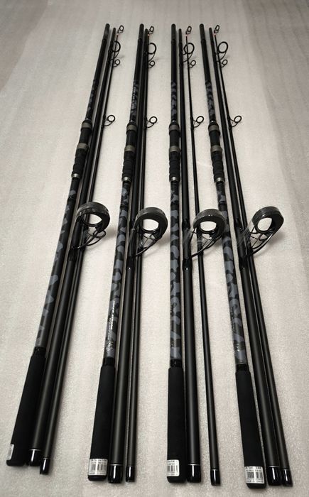 SET 4 Lansete Diamant alb Tactics 3.90m 5LBS 3 segmente