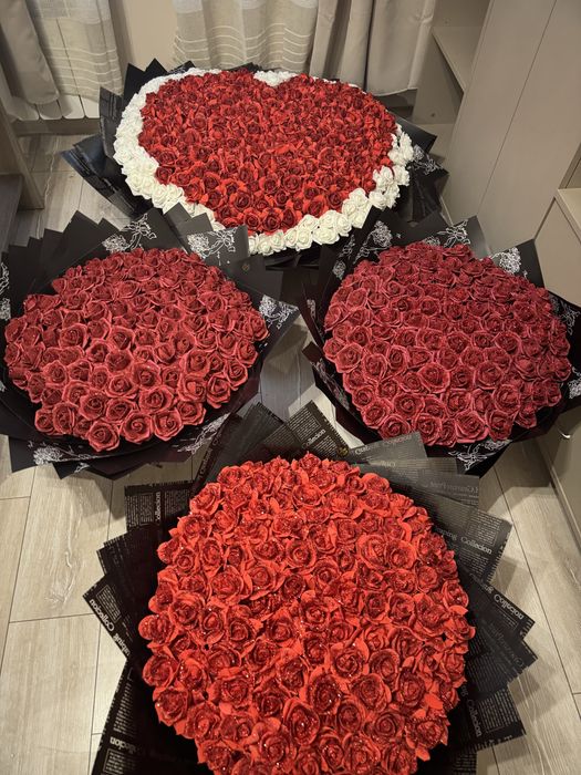 Букет от вечни рози