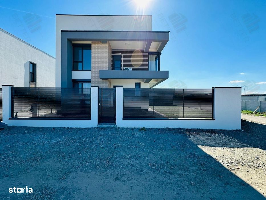 Casă modernă 4 dormitoare în Berceni, curte spațioasă, zonă liniștită