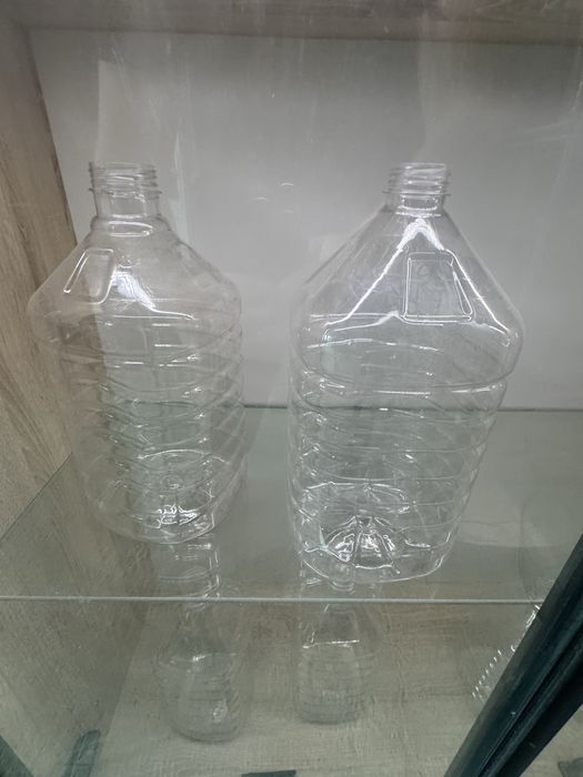 ПЭТ Пустые баклашки разные виды 1 литр 1.5