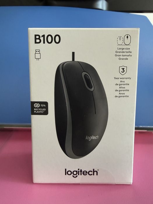 Продам мышки Logitech B100 usb black
