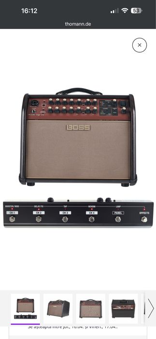 Amplificator chitară acustică BOSS