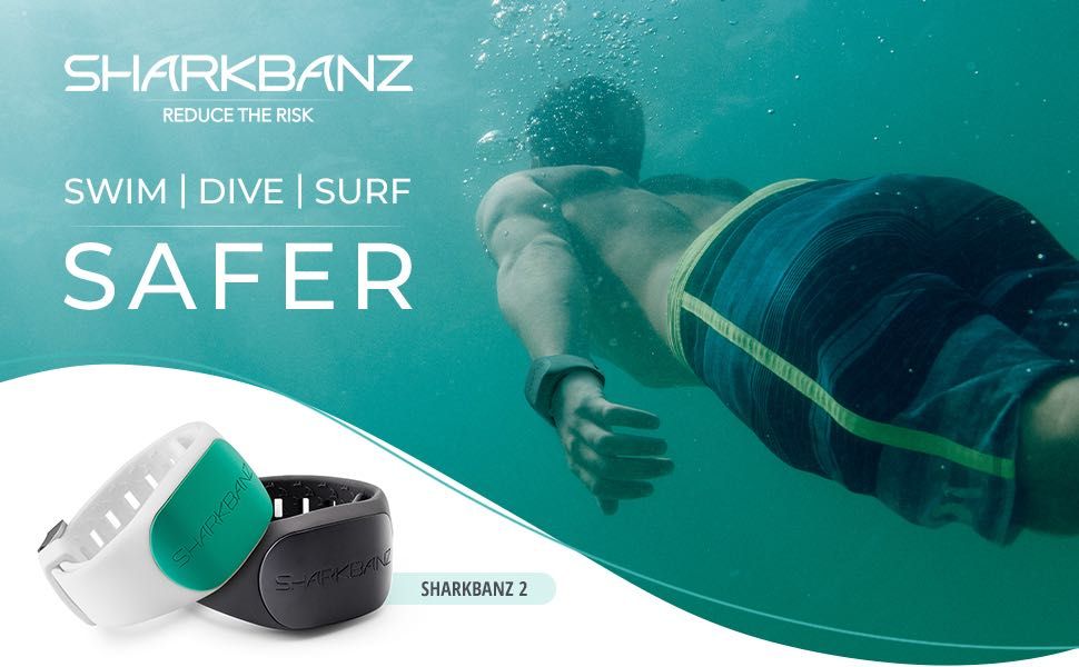 SHARKBANZ-2 магнитный браслет для защиты от опасных акул, скатов, рыб!