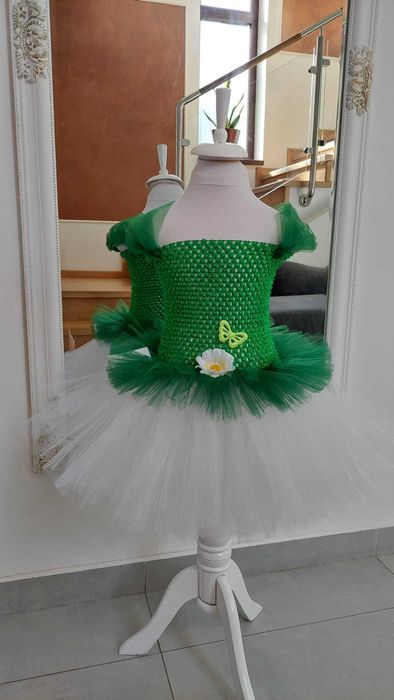 Rochita TUTU margareta musetel gherbera primavara serbare carnaval