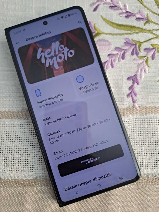 Motorola Razr Fold XT2651-1 – 1TB – 16GB+4GB(RAM)boost !