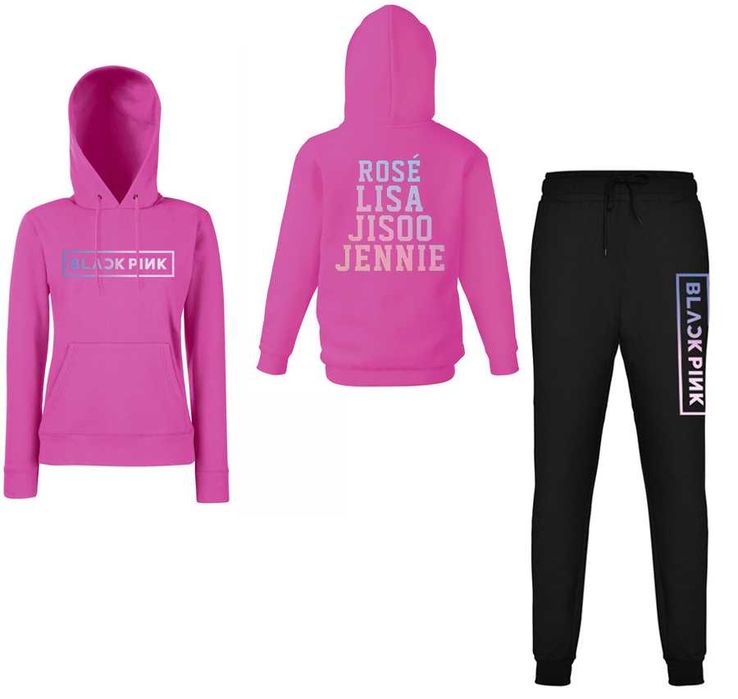ДЕТСКИ и ДАМСКИ екипи, суичър и долнище BLACK PINK K-POP BTS, 10 цвята