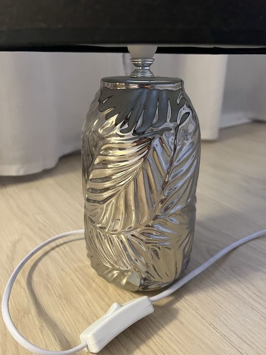 Lampa gri cu abajur