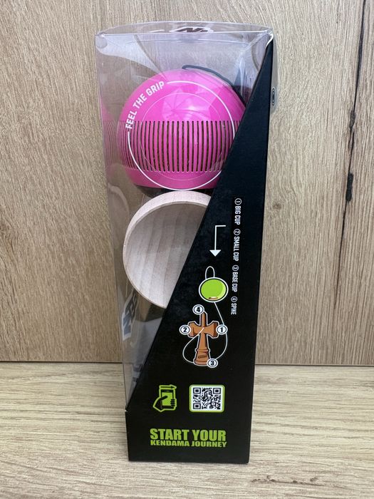 Kendama Sweets Broken Bones Electrick Pink, Broken Shape, Sticky Clear