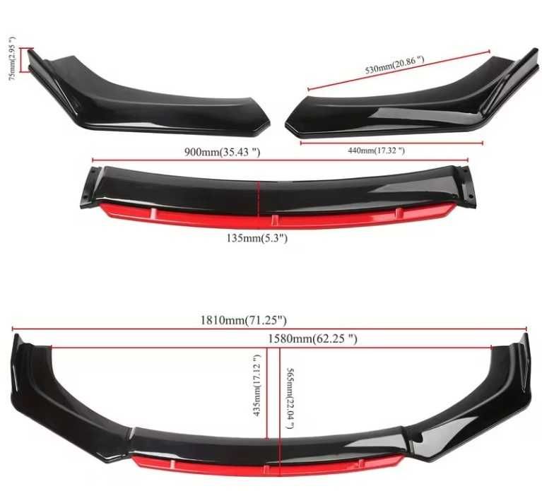 Универсален Спойлер предна броня