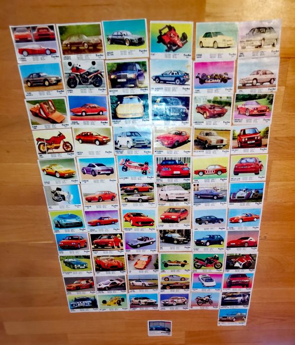 Колекционерски картинки от дъвки "Турбо"