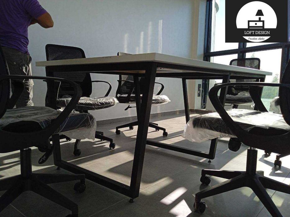 АКЦИЯ!Офисный Переговорный Стол в Стиле Лофт/ Ofis Stoli Loft Uslubida