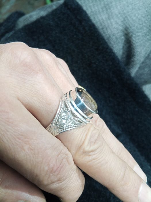 Серебряное Кольцо с топазом