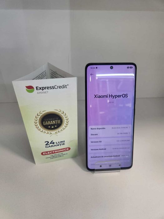 Xiomi redmi note 14 Pro 8/256 GB  (Ag8 Tudor1/B74514) –Garantie 2 Ani!