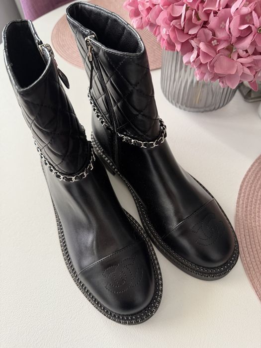 Cizme Chanel  piele naturala 39