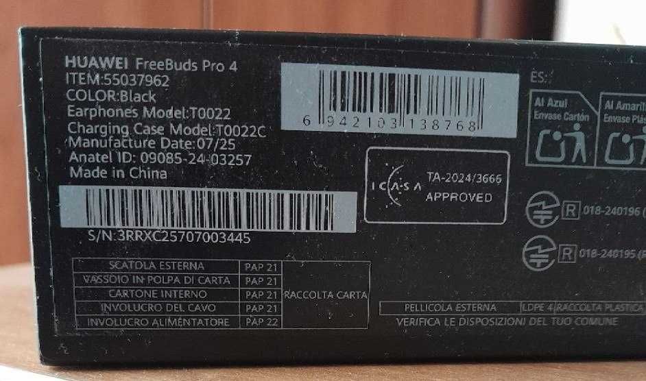 Наушники Huawei FreeBuds Pro 4 Black