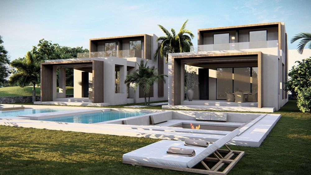 Продава нова 2 ет сграда 116м2 с вълшебна гледка море в Офринио,Гърция