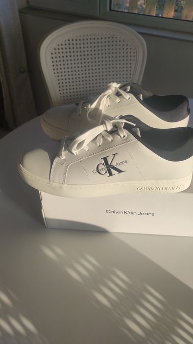 Мъжки кецове Calvin Klein Jeans  номер 44  от естествена кожa