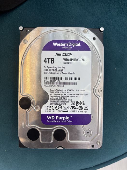 Hikvision hard WD PURPLE 4TB