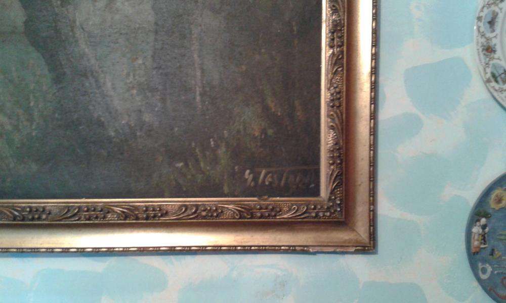 Vand sau schimb tablou vechi antic