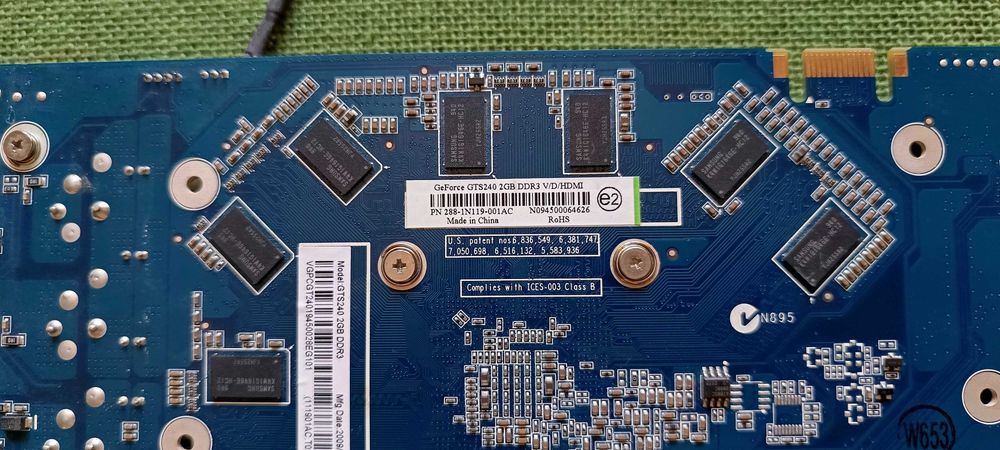 Placa video gaming vintage Nvidia GTS 240 2Gb 256 bit GDDR3