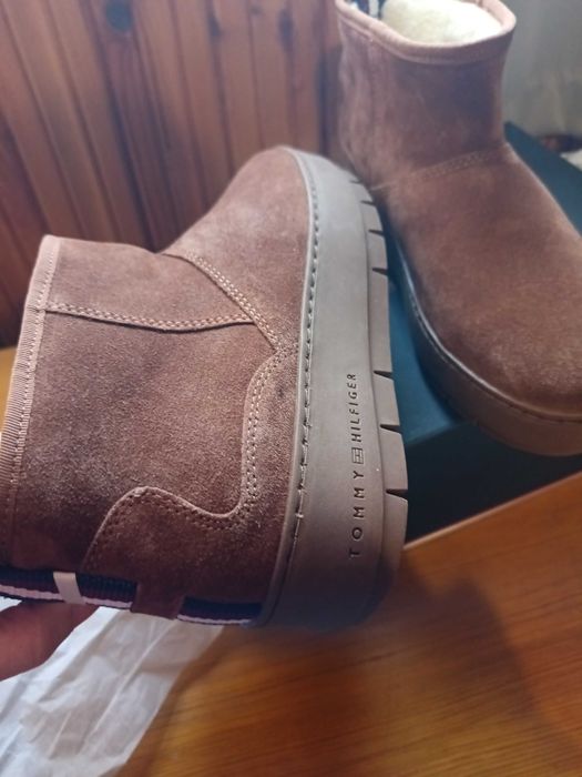 Tommy Hilfiger дамски боти, Нови. Естествен велир