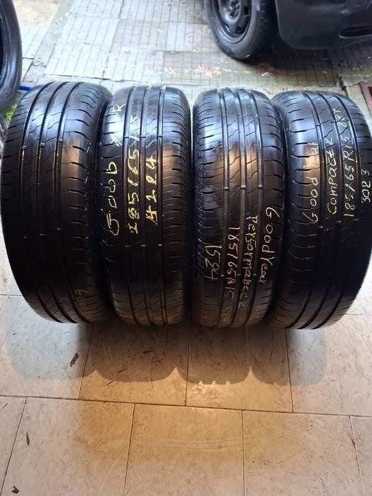 4 Летни гуми Goodyear 185/65/15 ДОТ24 8мм