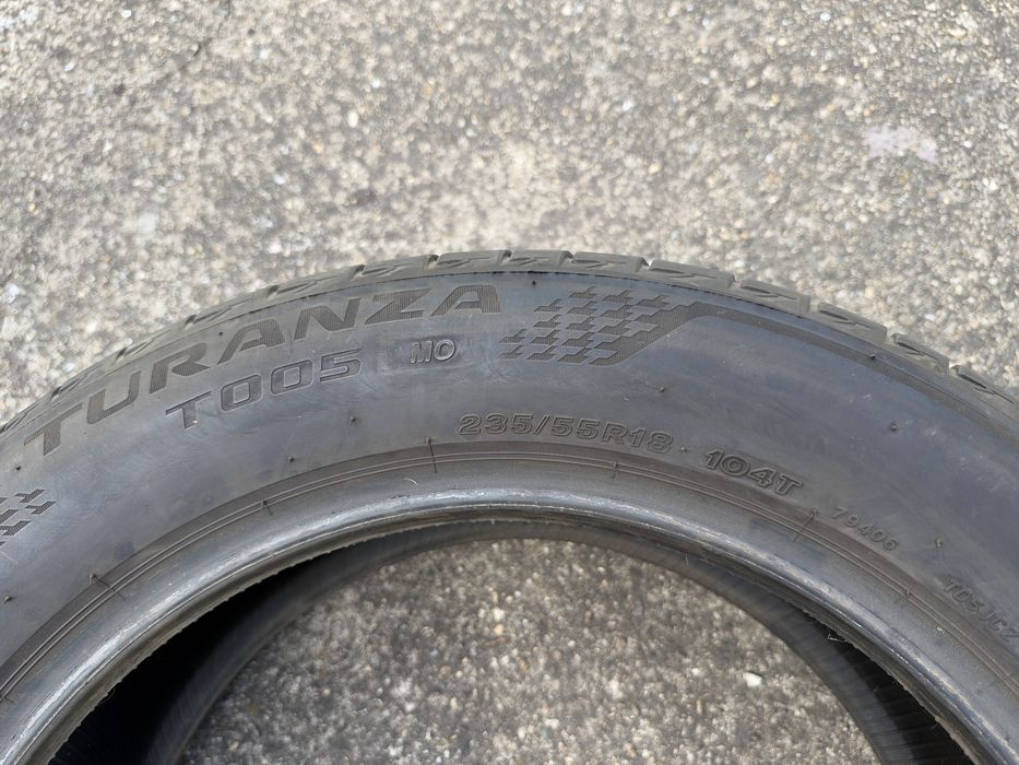 4бр. ОТЛИЧНИ Летни Гуми С Борд *MO* 235/55R/18 -BRIDGESTONE- DOT:4122- 7.1мм+5.7мм
