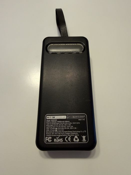 Baterie externa / power bank 50.000mAh 22.5W afisaj lanterna maner