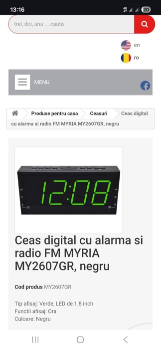 Ceas cu radio Am si fm/