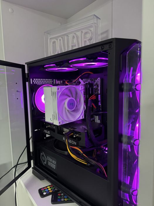 vand pc gaming nou + monitor + mouse razer + tastatura