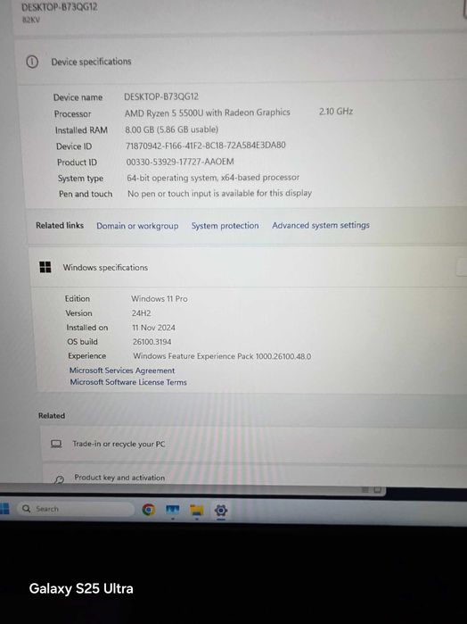 Lenovo ideapad 3 17ALC6, 17,3", AMD RYZEN 5 5500U,8 gb,512 gb,ca nou