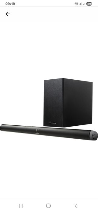 Soundbar grunding