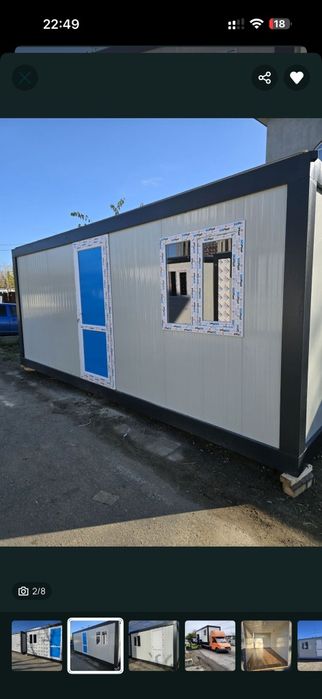 Vand container modular tip birou, organizare de șantier