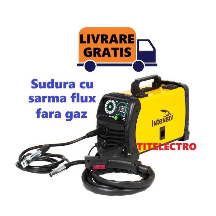 MIG 130p Aparat sudura cu sarma flux INTENSIV fara argon CO2 fara gaz