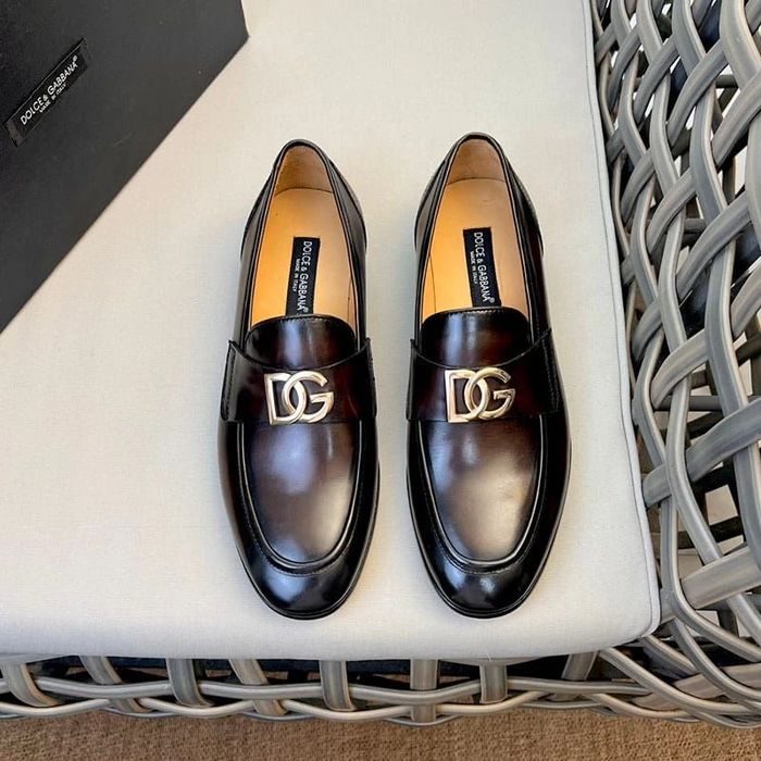 D&G Logo Loafer / Black / Grey