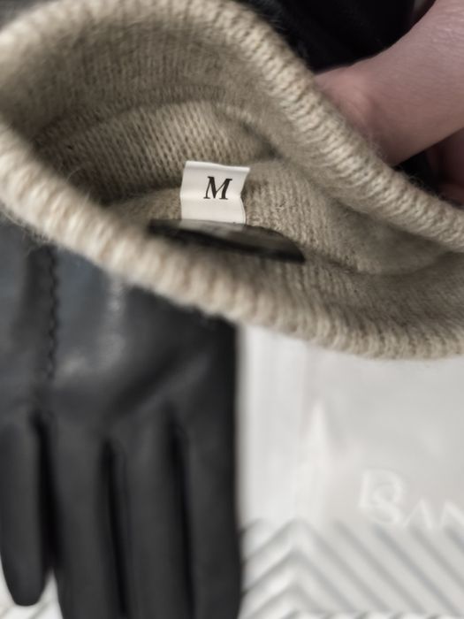 Manusi 100% cașmir interior si 100% piele moale oaie exterior, Noi, M