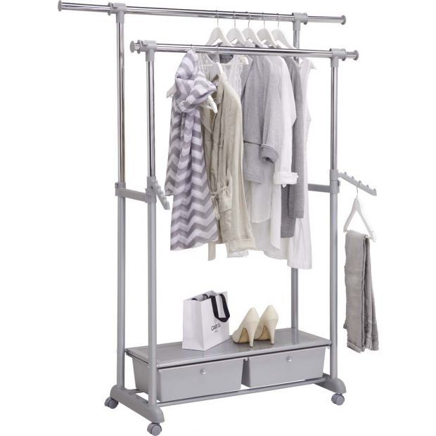 Двойна закачалка/щендер с чекмеджета