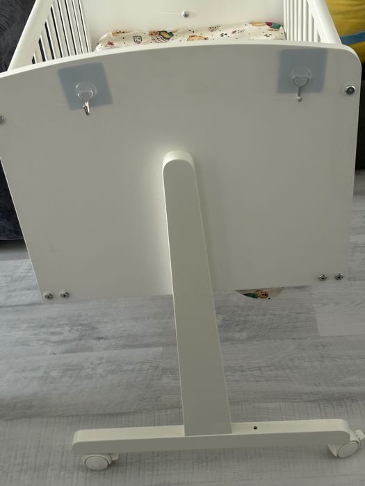 Patut co-sleeping Ninna Alb Lemn Fag salteluta inclusa