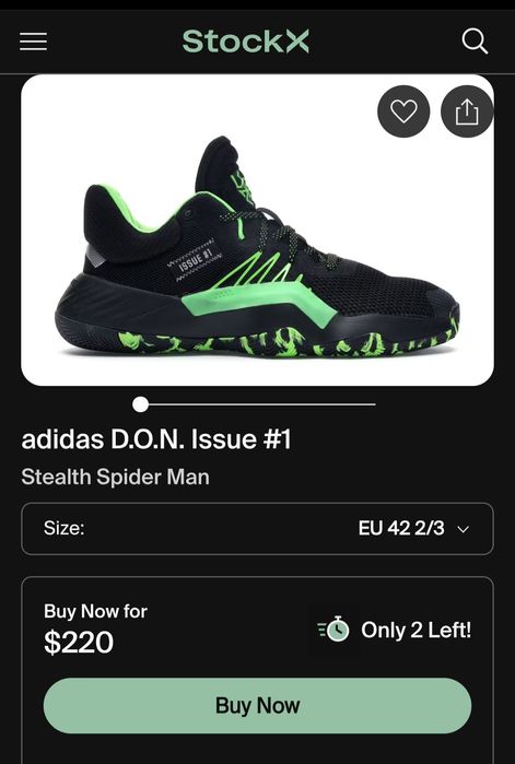 adidas D.O.N. Issue #1 Stealth Spider Man
Stealth Spider Man