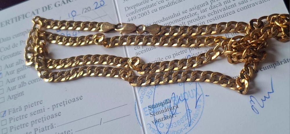 Lănțișor de aur 18k NOU..