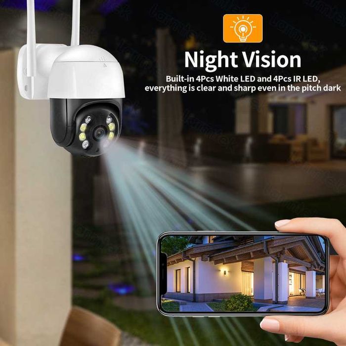 Разпродажба !!!4K 8MP PTZ камера WiFi външна безжична IP камера