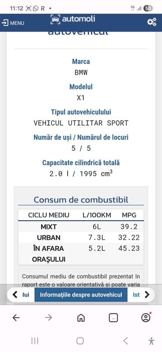 Bmw X1   2.0 Diesel 143 CP din 2010