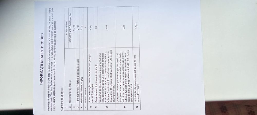 Vand aragaz cu plita pe gaz si cuptor electric