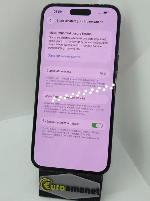 Telefon mobil Apple iPhone 14 Pro Max, 256GB, 5G, Deep Purple -A-