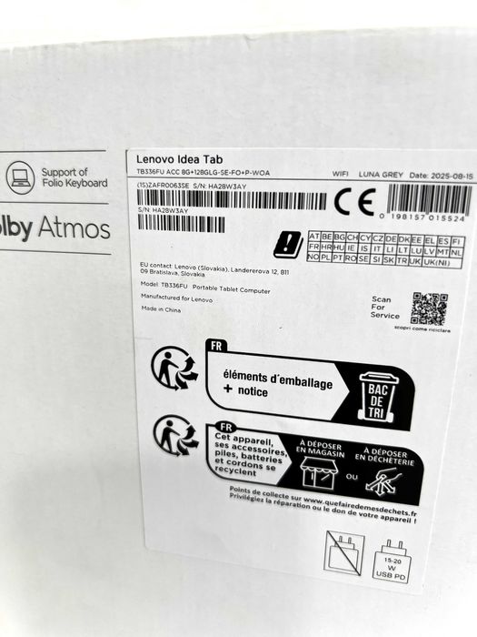 Tabletă Lenovo Idea Tab  11",128GB/8GB RAM,Wifi, cu Pen si husă, NOUĂ!