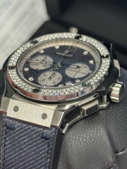 Hublot Big Bang Jeans 41mm Stainless Steel & Diamonds Unisex Watch