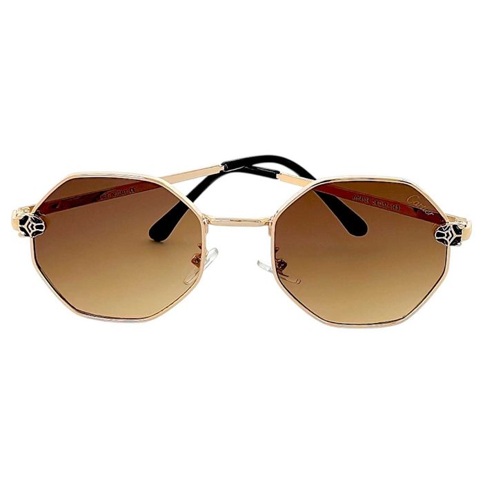 Cartier WESS Унисекс слънчеви очила с многоъгълна рамка UV 400 Защита